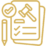 Legal regulations and gavel icon